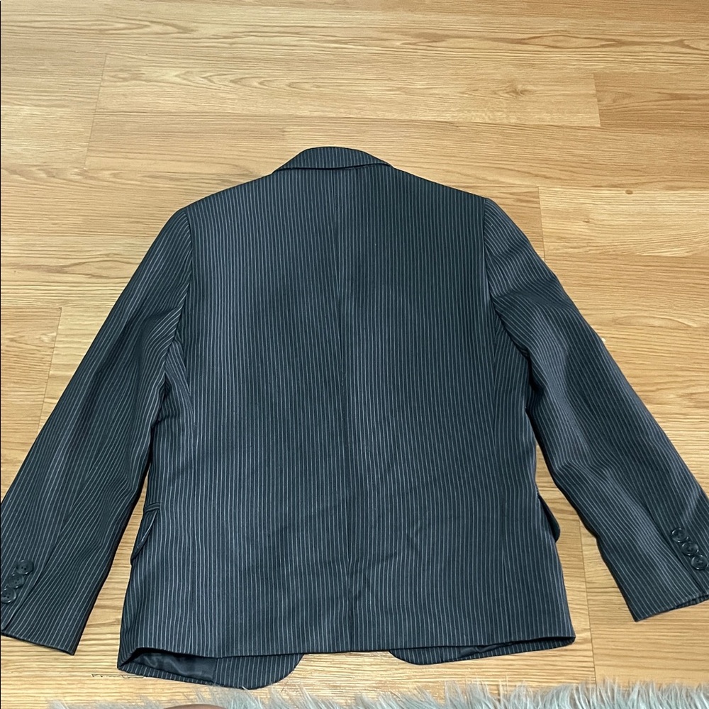 Calvin Klein Charcoal Pinstripe Suit - Picture 7 of 9
